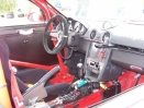 Pohled do kokpitu závodního vozu Porsche